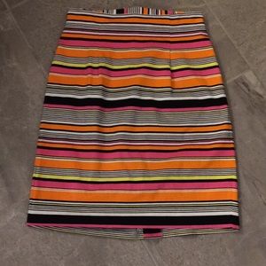 BOGO Pink, orange, blue, multi-stripe  skirt.